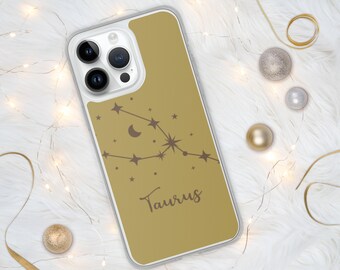 Taurus zodiac iPhone Case, Taurus zodiac gift, astrology phone case, iPhone 7 8 9 10 11 12 13 14 pro max mini