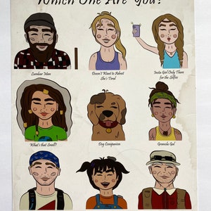 People you Meet on the Trails Print