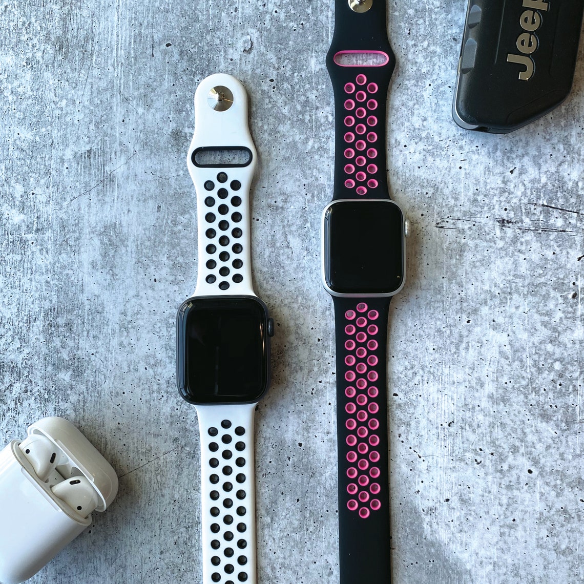 Breathable sport silicone band for Apple Watch 38mm 40mm 42mm Etsy