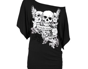 white batwing shirt