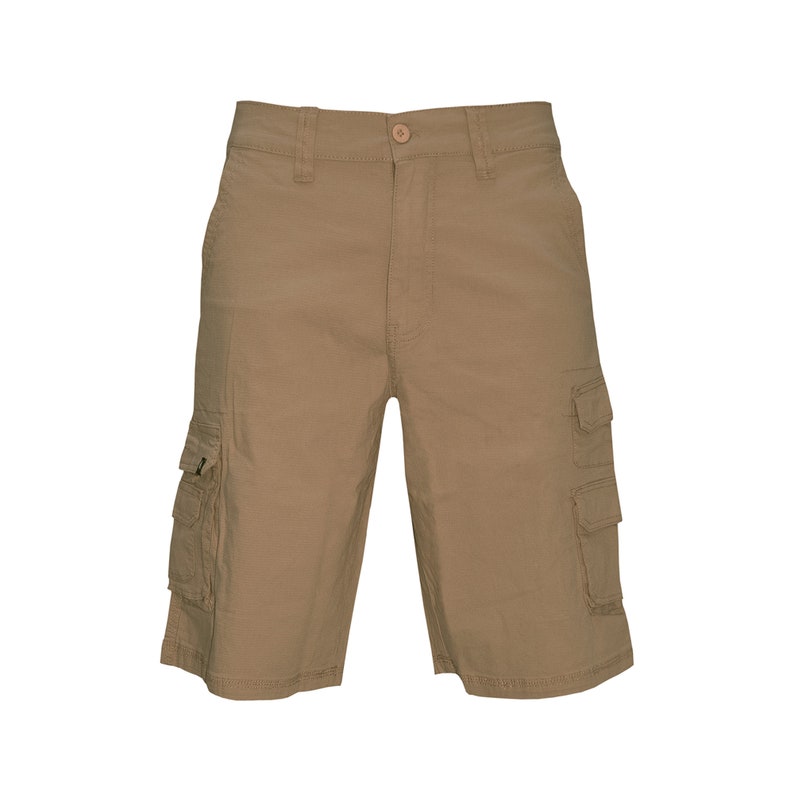 Airwalk Mens Combat Knee Length Summer Pants Zip Up Double Pocket Cargo Shorts