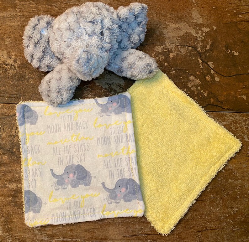 Burp Cloth Set Washcloth Set Gift Set of 4 I Love You to Etsy Polska