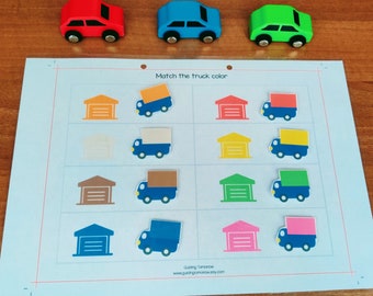 Toddler Busy Activity Book Printable Page, Color matching activity toddlers, Toddler Learning Binder, File folder games, Homeschool learning