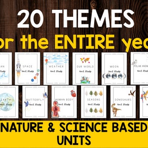 Science and Nature Based Homeschool Unit Study Curriculum for Kindergarten, First Grade and Second Grade 20 Unit Studies for Full Year image 2