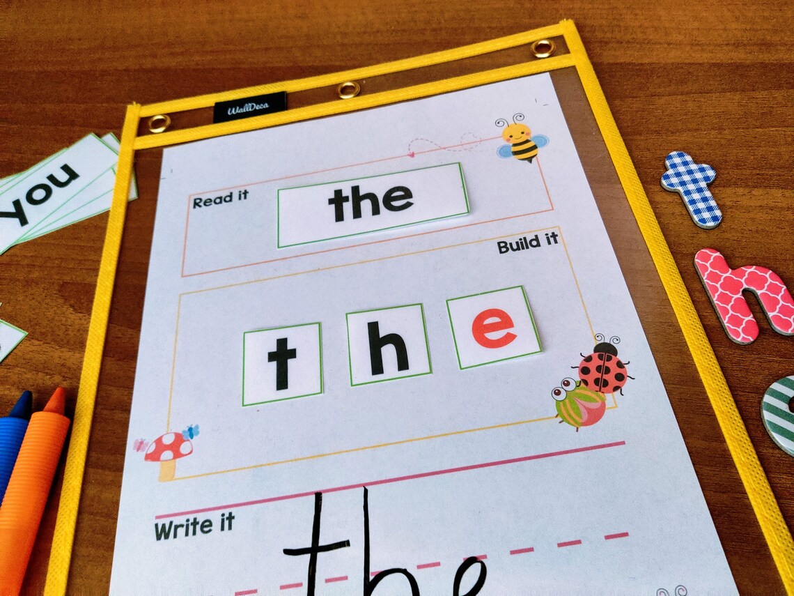 Dolch Sight Words Printable Poster Worksheet and Flashcards for