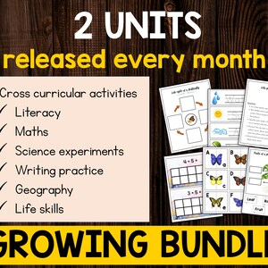 Science and Nature Based Homeschool Unit Study Curriculum for Kindergarten, First Grade and Second Grade 20 Unit Studies for Full Year image 4