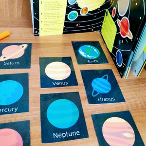 Solar System Busy Book, Planets Busy Binder, Preschool Science Printable, Space Activity Book, Kindergarten Science, PreK Learning Folder image 8