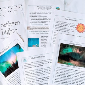 Northern Lights Nature and Science Unit Study for Homeschool Preschool, Pre-K, Kindergarten, First Grade and Second Grade image 4