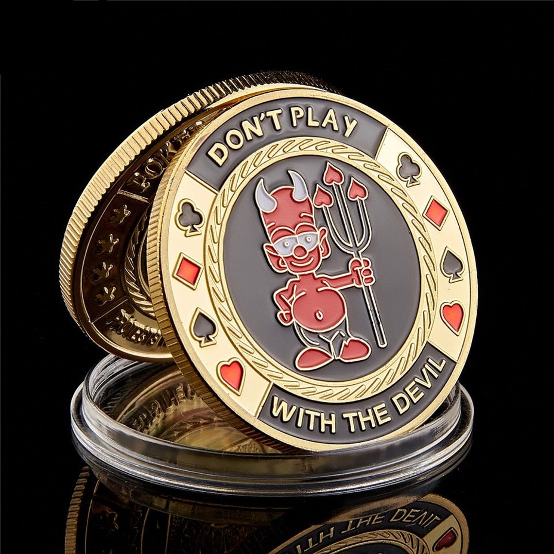 Devil Poker Chip Challenge CoinGift Challenge Coin Holder Etsy