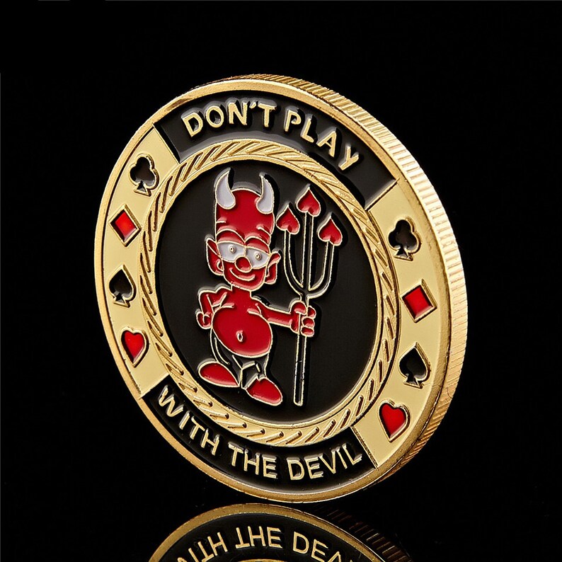 Devil Poker Chip Challenge CoinGift Challenge Coin Holder Etsy