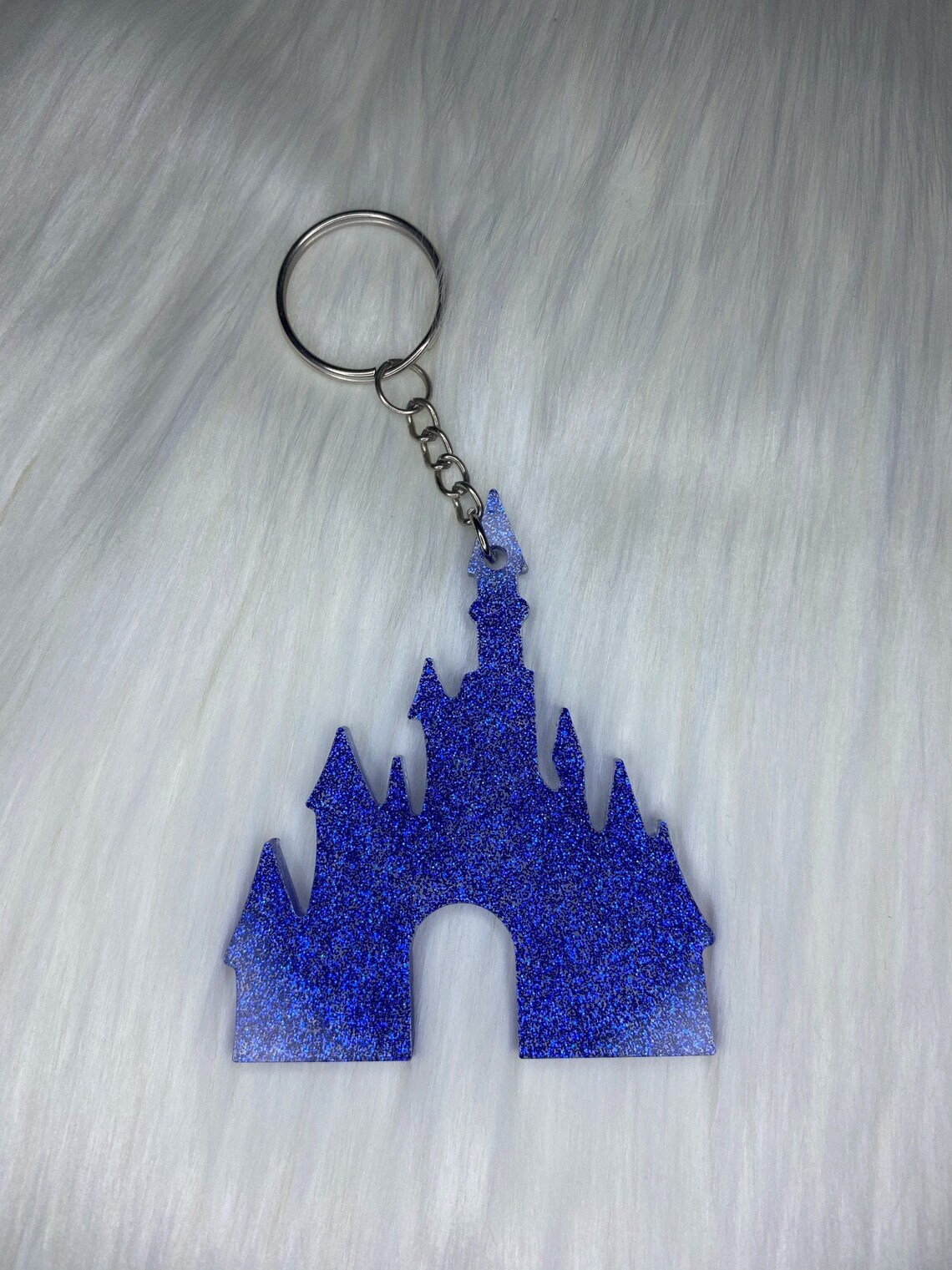 Disney Castle Keychain Magic Kingdom Keychain Disney Etsy