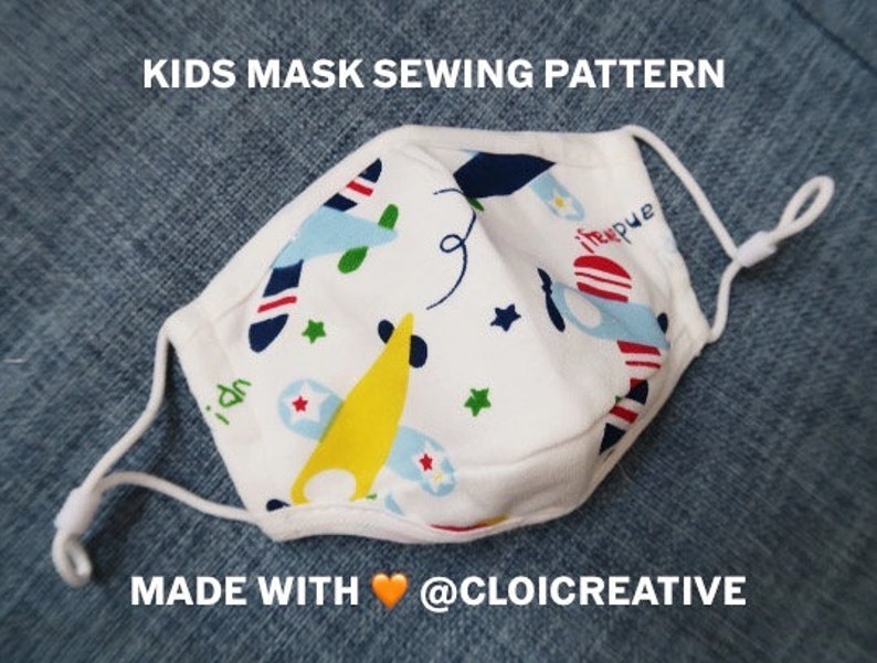 Toddler Mask Sewing Pattern {please Read Description} - Etsy