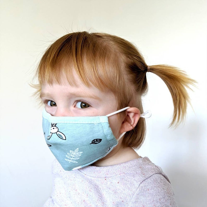 Toddler Little Kids Cotton Mask With Filter Pocket Nose Wire Etsy