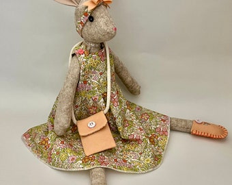 Raggedy Rabbit 100% wool dolls