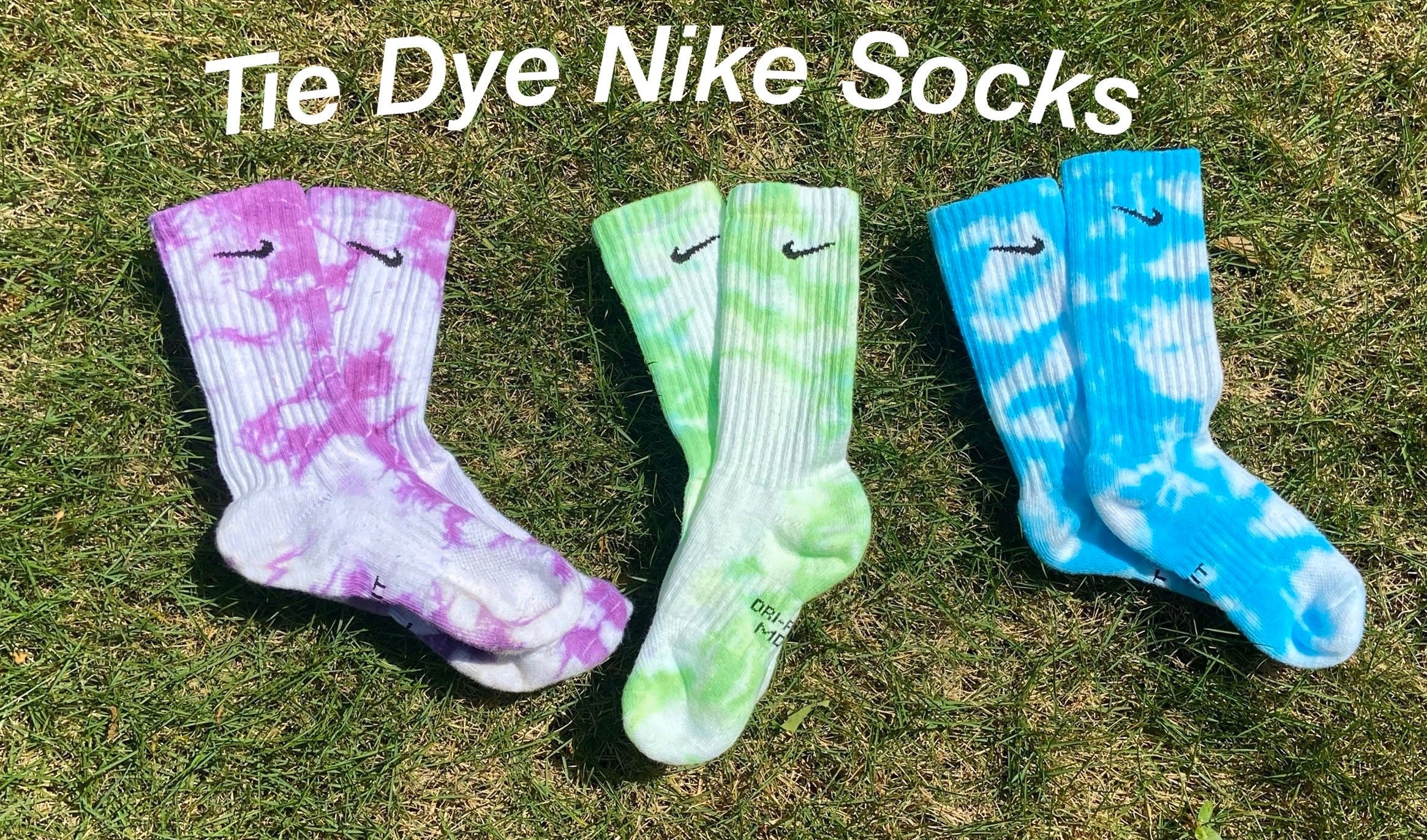 Trendy Tie Dye Nike Socks Etsy