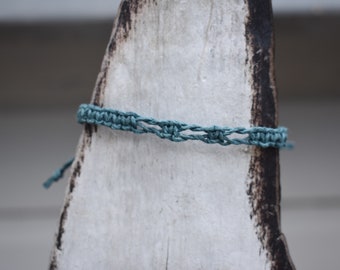 Pulsera de cáñamo Ocean Blue Macrame