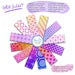 Polka Dot Textured Rainbow Digital Paper Pack, Textured Digital Paper ...