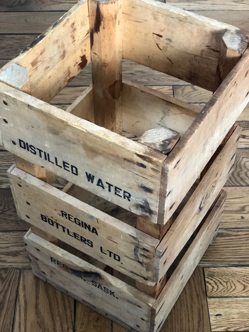 Vintage 5 Gallon Water Crate Etsy