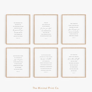 Christian Wall Art, Scripture Wall Art, Christian Home Decor, Minimalist Christian Printables, Modern Christian Wall Art, Set of 6