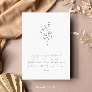 Psalm 23, Muttertagsgeschenk Christian, Muttertag Bibel Vers, Muttertag druckbare, Schrift Muttertagsgeschenk, Geschenk für Mama