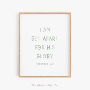 Nursery Bible Verse, Nursery Scripture Wall Art, Boho Christian Nursery Decor, Christian Baby Room, Baby Boy Nursery, Sage Green Nursery