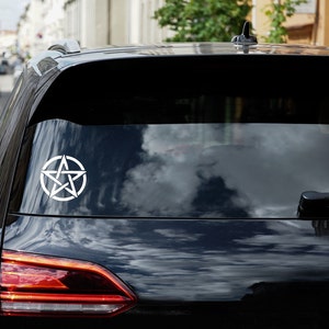Adesivo in vinile con pentacolo: simbolo di protezione per streghe e wiccan.