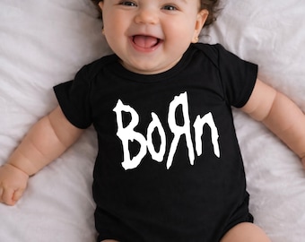Born Baby Bodysuit: Metal Fan Gift