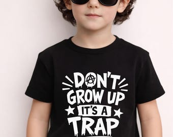 No crezcas, es una trampa (Camiseta para niños pequeños)
