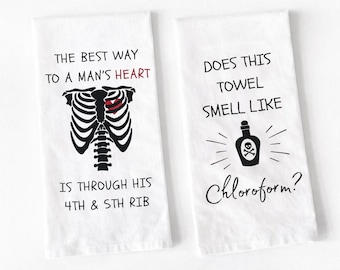 Way to A Man's Heart & Does This Smell Like Chloroform Towels Set