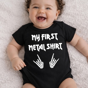 My First Metal Shirt Baby Bodysuit zdjęcie 1