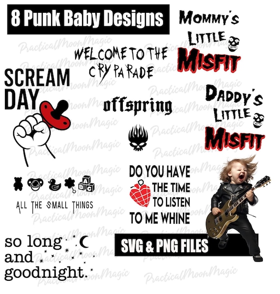 Punk Rock Baby Clipart