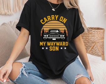 Descarga digital: Carry On Black 67 Impala Retro Sunset Design PNG SVG para creadores de Cricut/Siluetas, tazas/camisetas DIY, etc.