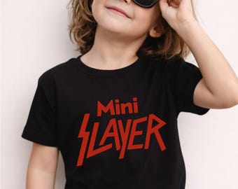 Camiseta infantil Mini Slayer - Regalos para bebés fans del metal