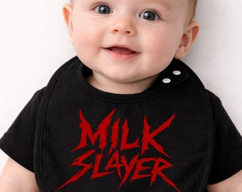 Regalo para bebés de Milk Slayer Black - Regalo para fans del metal