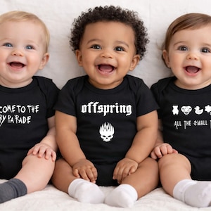Alt Rock Baby Bodysuit 3 Pack Bundle- Emo Baby Clothes