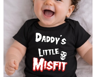 Daddy's Little Misfit Baby Bodysuit