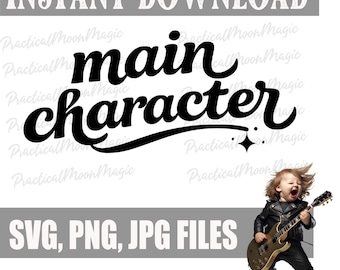 Diseño de personajes principales para creadores: archivos PNG, SVG y JPG.
