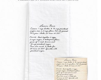 Personalized Recipe Kitchen Towel Keepsake Gift- Grandma's Recipes