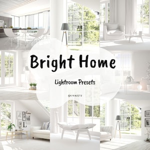 16 Ajustes preestablecidos de Bright Home / Ajustes preestablecidos de Lightroom móvil de bienes raíces / Ajustes preestablecidos de diseño de interiores Escritorio / Ajustes preestablecidos de Instagram de Home Blogger / Filtros interiores