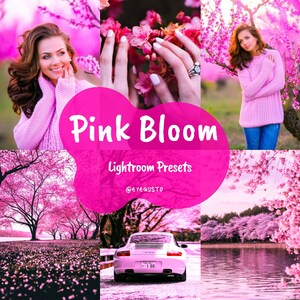12 PINK Mobile Lightroom Presets Desktop | Spring Presets | iPhone Filter | Photo Preset for iPhone | Instagram Preset | Instagram Filters