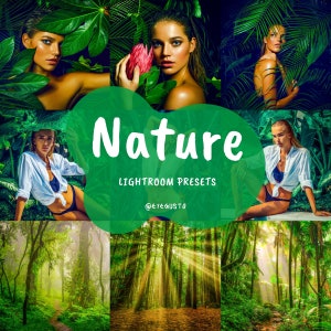 12 Lightroom Presets DESKTOP | Landschaft Mobile Presets | Stimmungsvolle Presets | Natur Instagram Filter |
