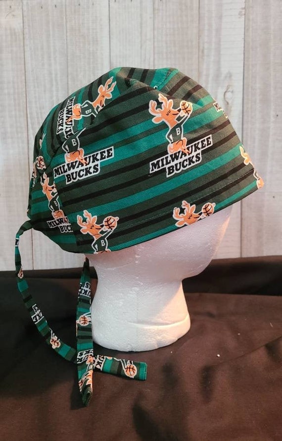 Milwaukee Bucks Surgical Hat With Ties 