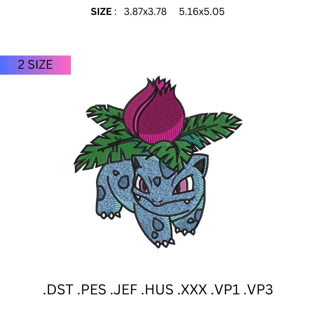 Ivysaur Pokemon Embroidery Design File, Digital Embroidery Pattern, DIY ...