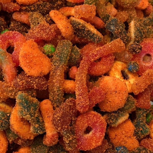 Mixed Sampler Gummies Enchilados // Spicy Chamoy Variety Gummy Candy // Dulces Enchilados