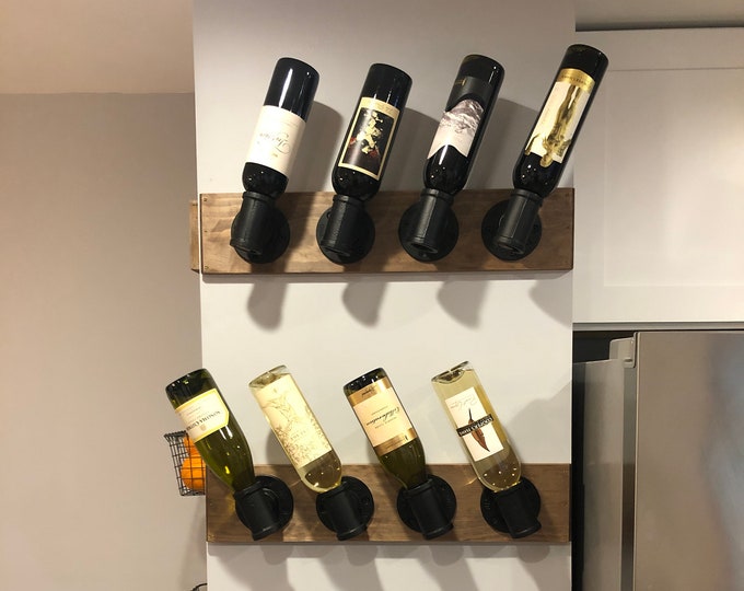 Industrial Wine Wall Rack