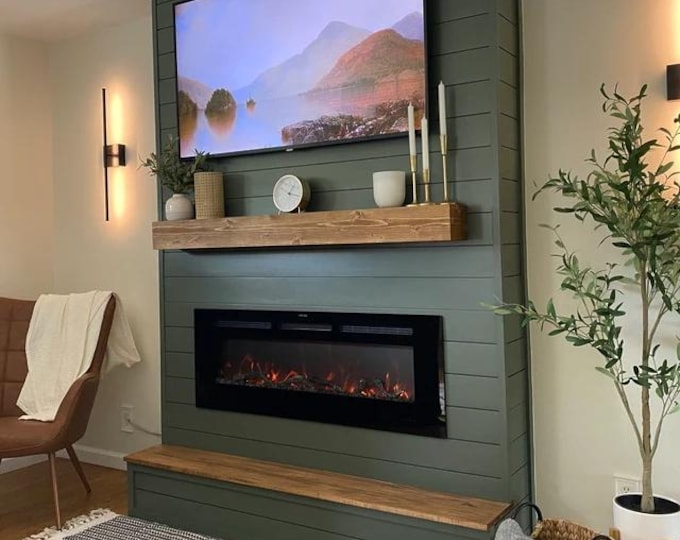 Fireplace Mantel, Floating Mantel, Custom Fireplace Mantel, TV Shelf, Rustic Shelving, Floating Shelving, Wood Mantel, Rustic Mantel