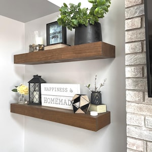 Floating Shelf | Wooden Shelf | Farmhouse Decor | Floating Shelves | Rustic Floating Shelf | Ledge Shelf | Minimalist Shelf | Modern Shelves