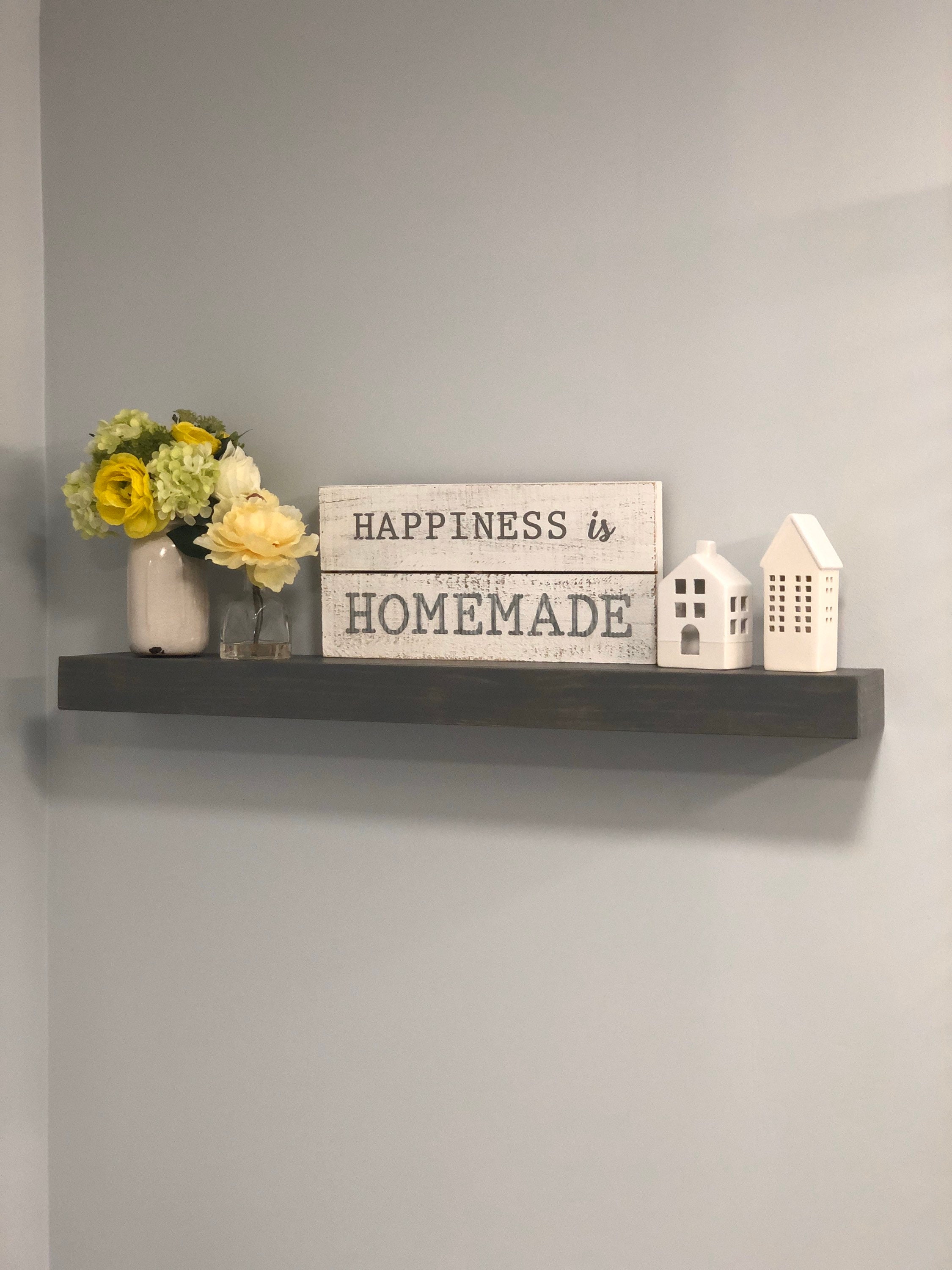 Bathroom Floating Shelf Farmhouse Shelf Rustic Wood Shelves