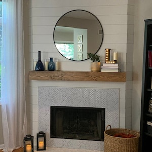 Fireplace Mantel - Floating Mantel - Floating Shelving - Farmhouse Mantel - TV Shelving - Handmade Wood Mantel - Fireplace Shelf Mantel
