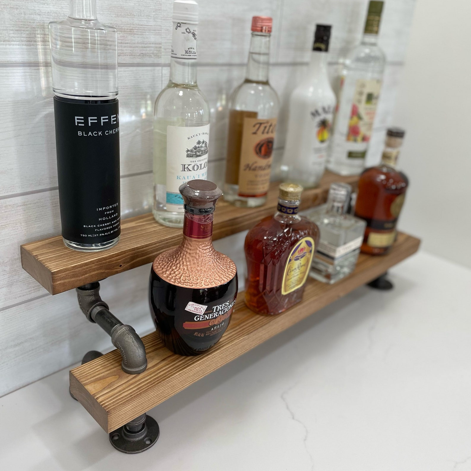 Industrial Tiered Shelving Tiered Bottle Shelf Liquor Etsy